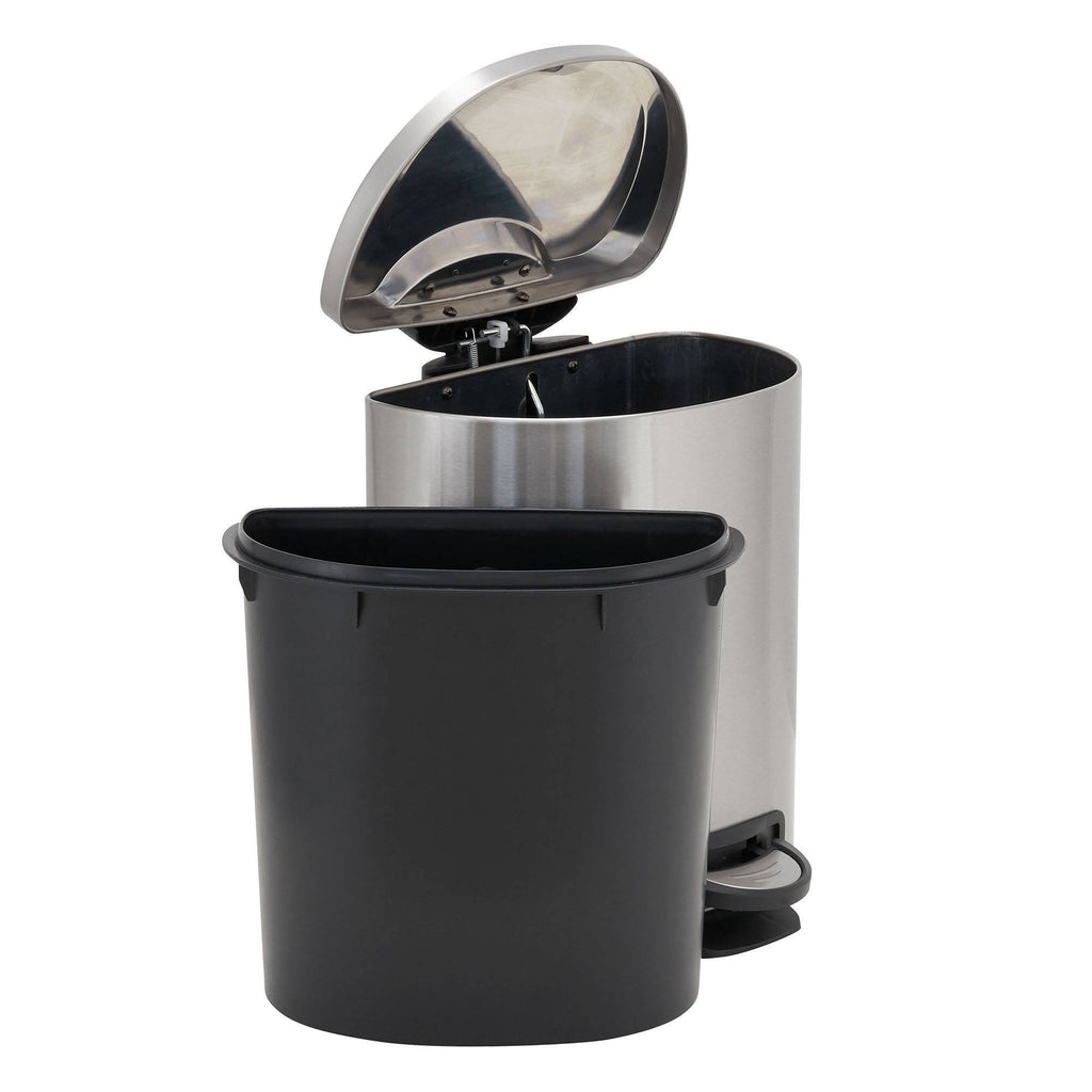 6L Stainless Steel Step Trash Can R215754