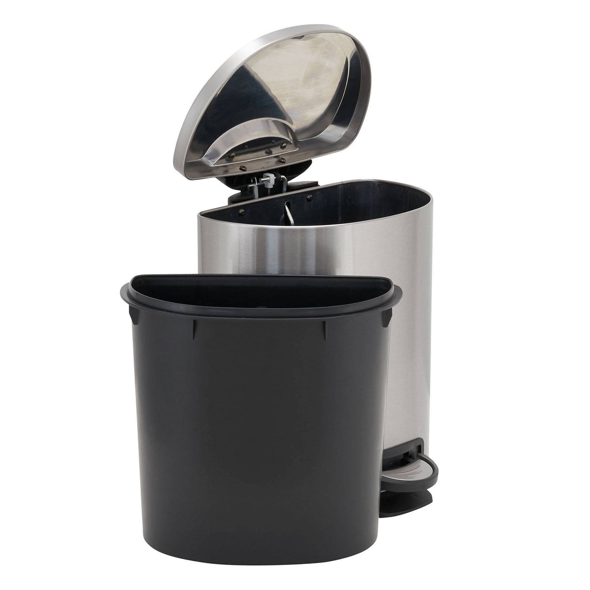 6L Stainless Steel Step Trash Can R215754