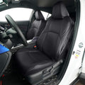 Black Leather Seat Covers Full Set 4pcs W8713