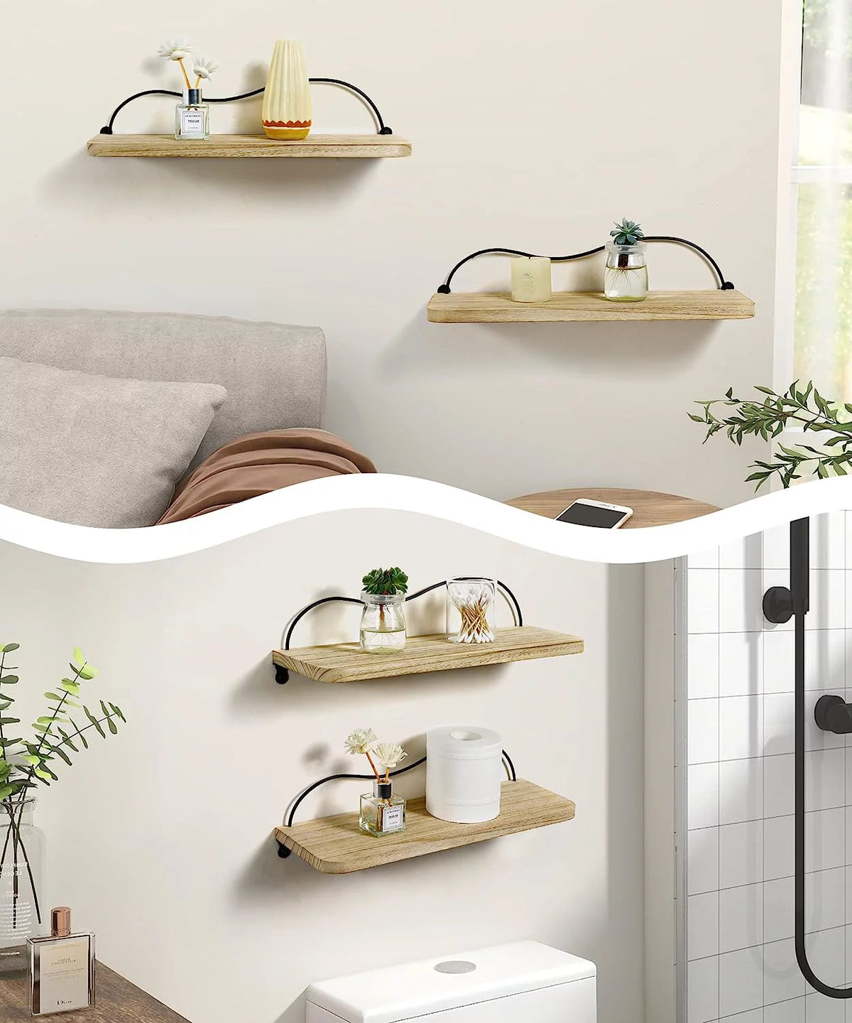 Floating Shelves Set of 2 D734