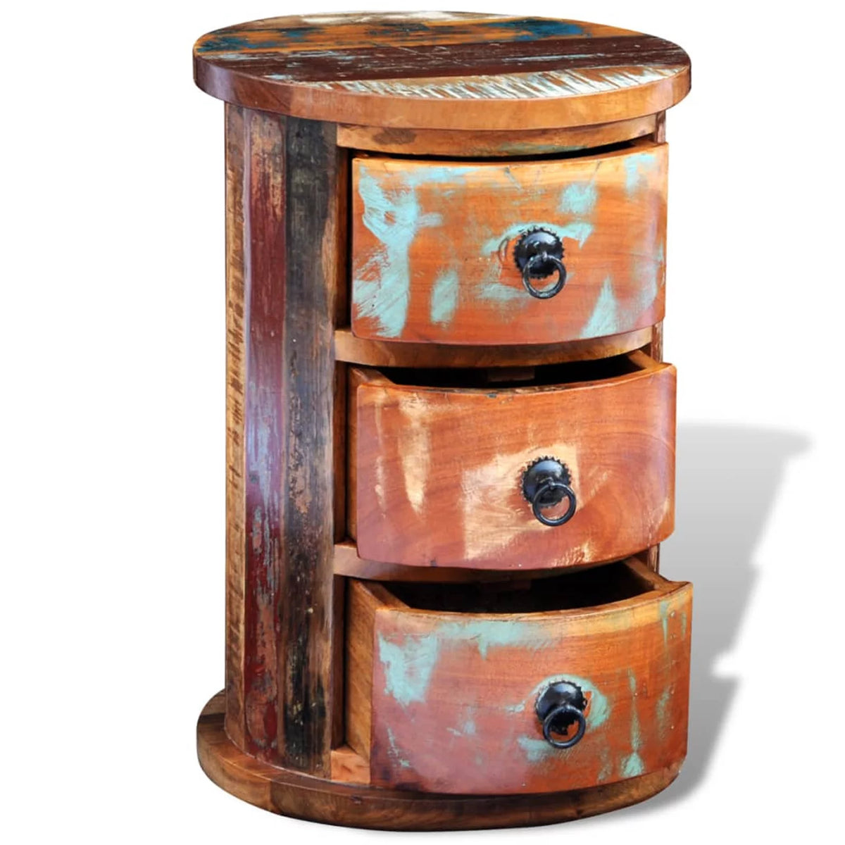 Reclaimed Solid Wood Cabinet with 3 Drawers Q92727