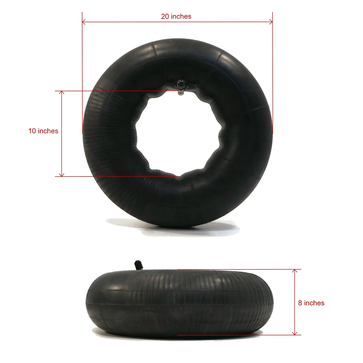 2 Tire Inner Tubes 18x8.5-10 TR13 Straight Valve N3418
