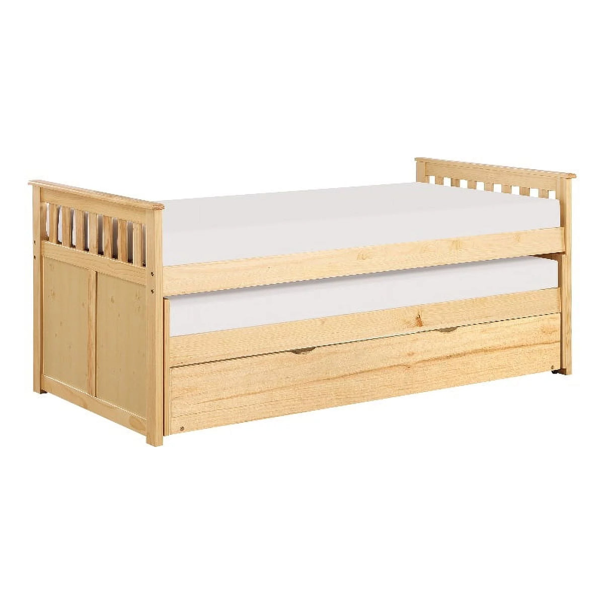 Wood Twin Bed with Twin Trundle X19964