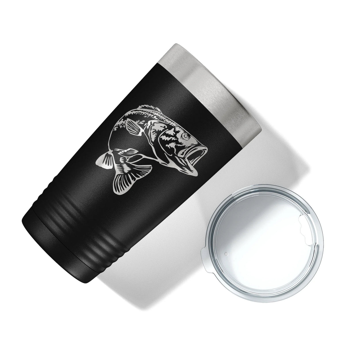 20 oz Insulated Black Travel Mug Y618120