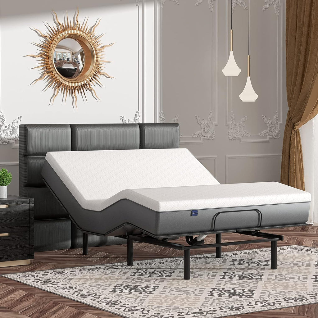Black Twin XL Adjustable Bed Base with Wireless Remote Z8365