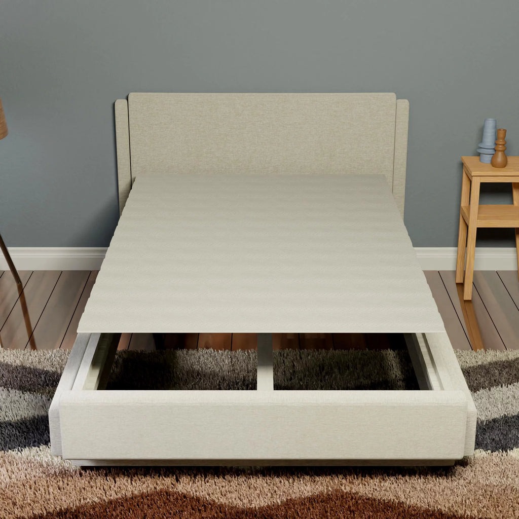 0.75” Heavy Duty Mattress Support Wood Slats with Cover J922986