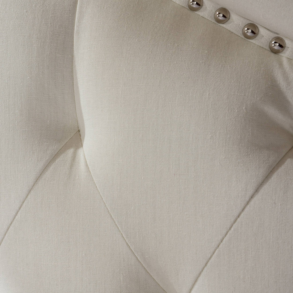 Ivory Fabric Queen/Full Headboard G8043