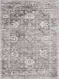 9x12 Gray Charcoal White Area Rug U5140