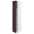 White High Cabinet with Shelves and 2 Doors K555