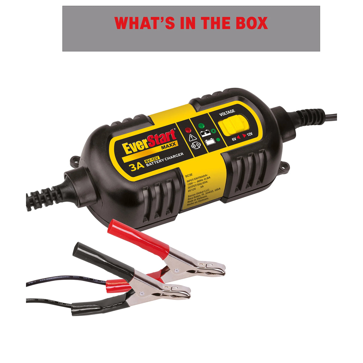 3 Amp 6V/12V Automotive Battery Charger B961956