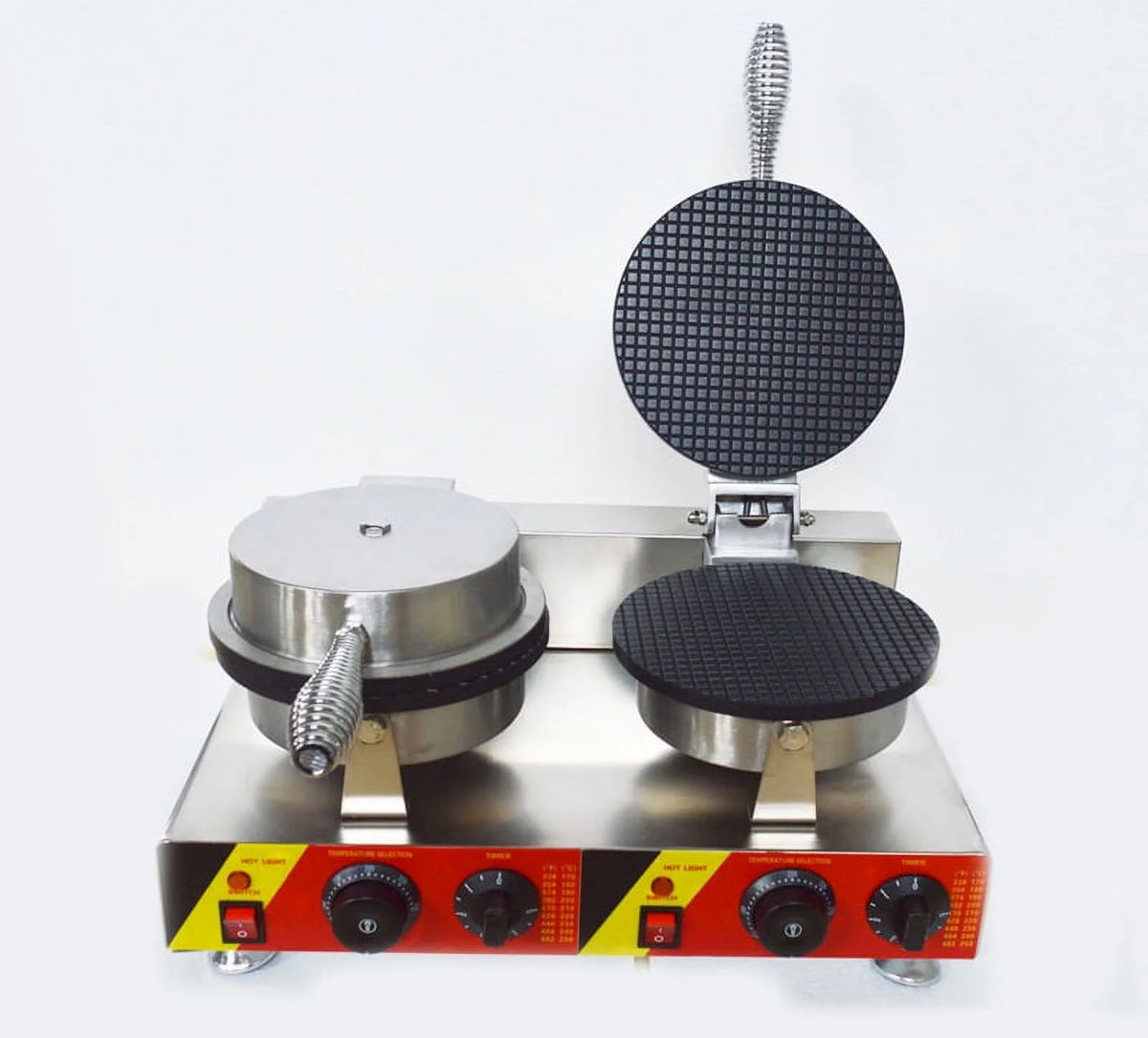 Ice Cream Cone Machine Egg Roll Toast Sandwich Maker Double Head 8.23in P1214
