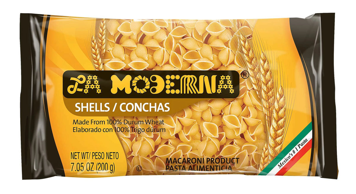 Shells Pasta, Durum Wheat, 7 Oz, Pack Of 20 M610