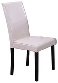 Cream Contemporary Side Chairs, Set of 2 W45243