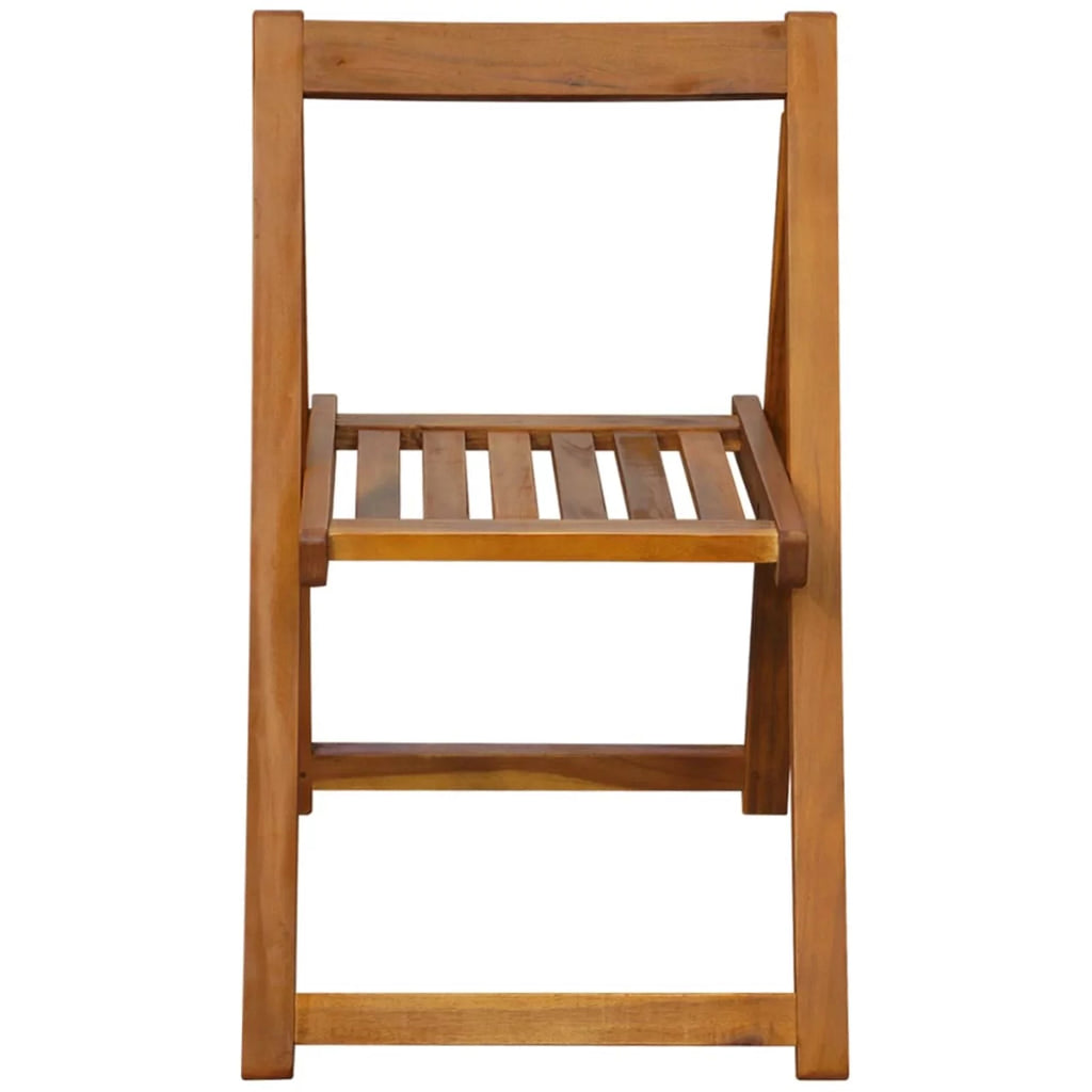 Folding Patio Chairs 2 pcs Acacia Wood A3804