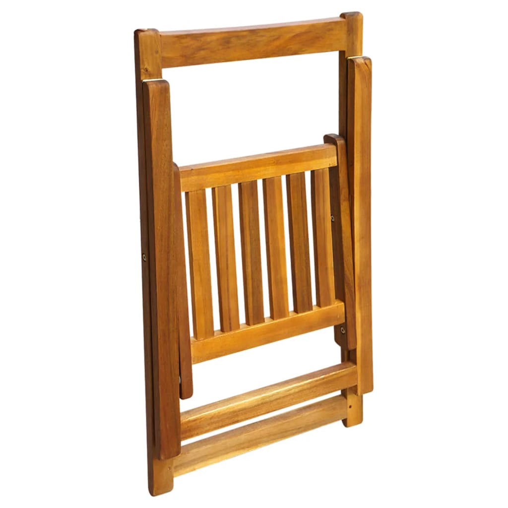 Folding Patio Chairs 2 pcs Acacia Wood A3804