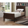 Twin Sleigh Bed Cappuccino R436