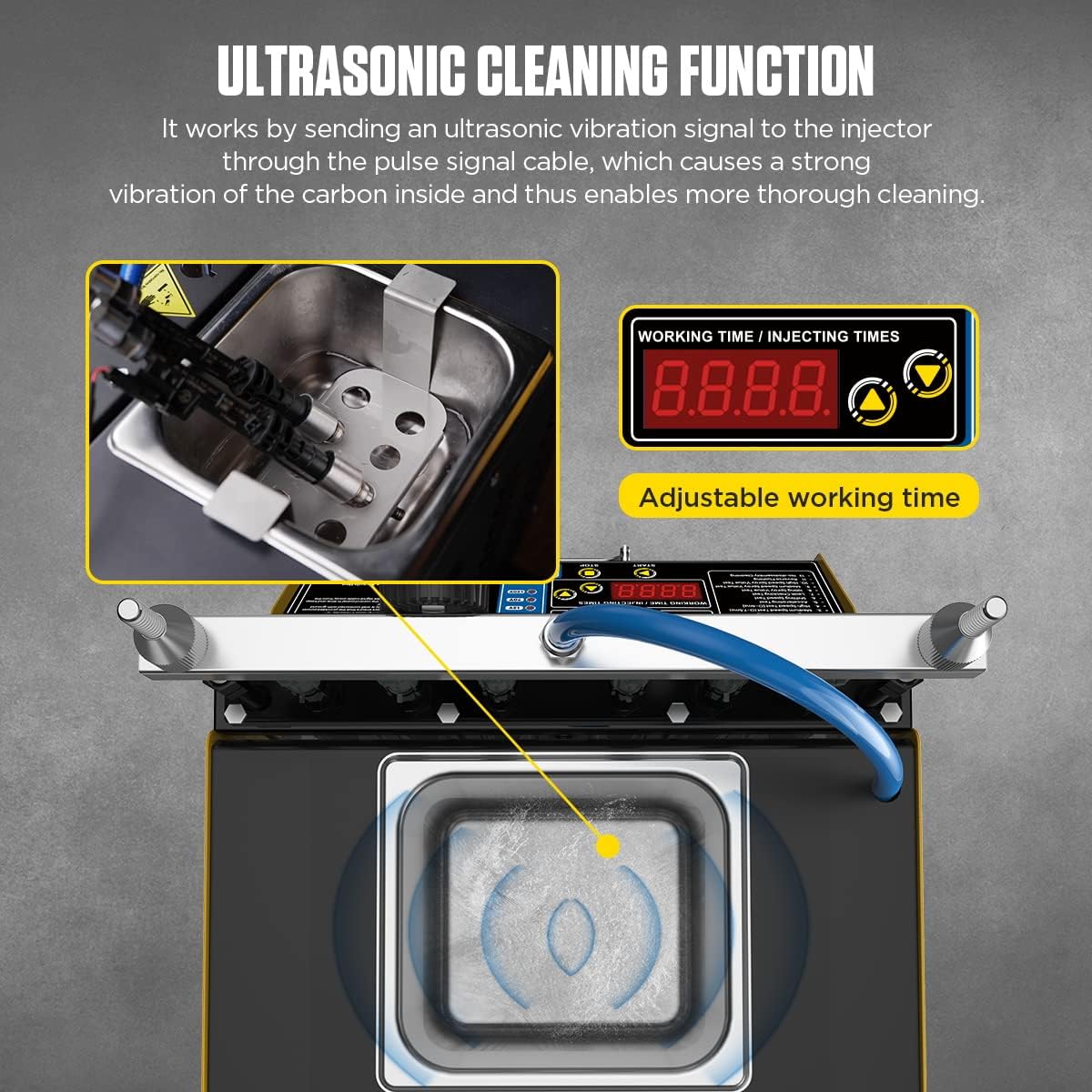 110V/220V Fuel Injector Cleaner & Tester T6389