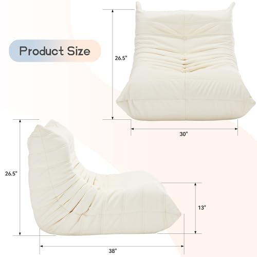 Pink Faux Leather Memory Foam Bean Bag Chair P871788