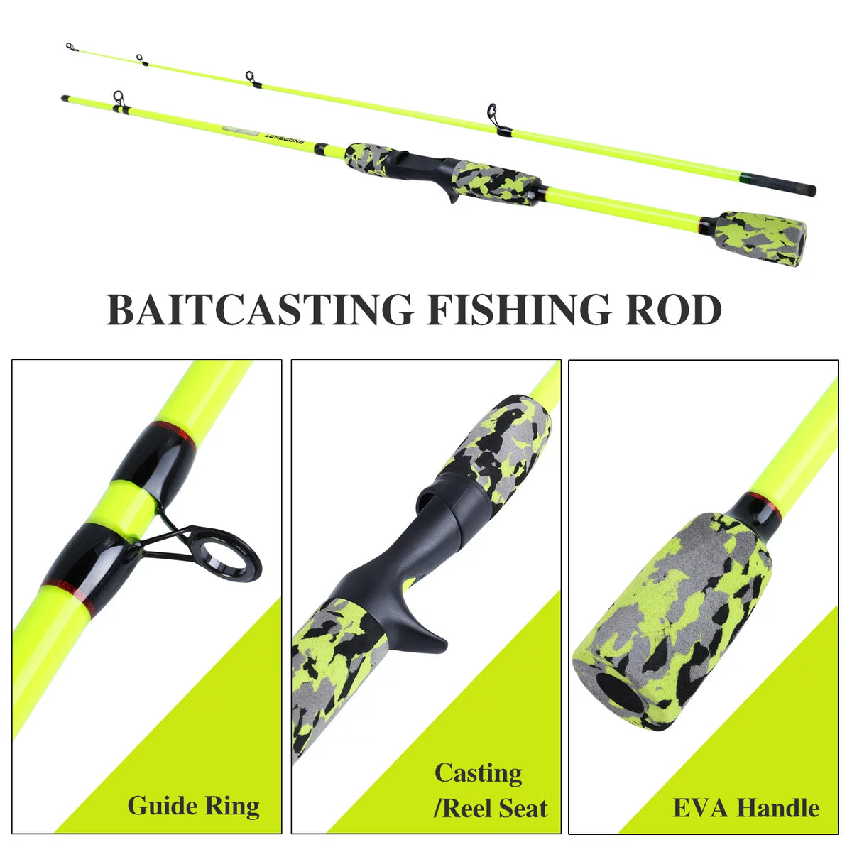 6ft Carbon Fiber 2 Pieces Fishing Pole G8162