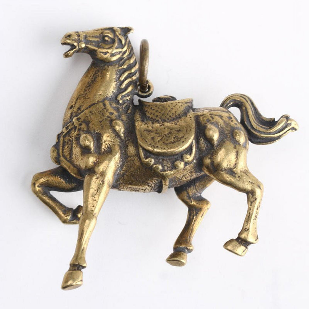Solid Copper Race Horse Miniature Figurines Desk Decor Ornament Handmade Crafts I372230