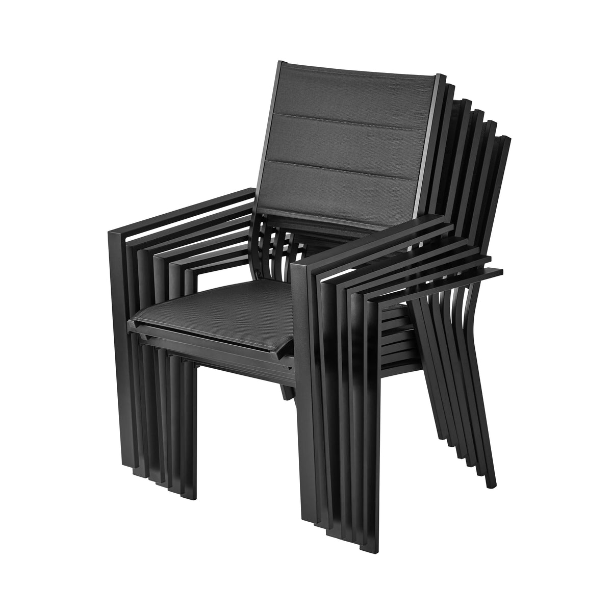 Black 7-Piece Outdoor Patio Dining Set Z737