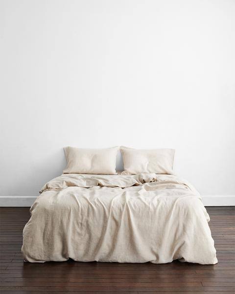Twin 100% Flax Linen Bedding Set A2435